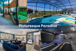 Luxe Villa Near Parks with Theater, Arcade & Dino BR